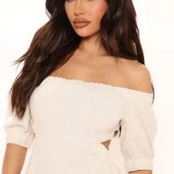Fashion Nova Riley Linen Mini Dress - Ivory -fashion nova dresses Shop 04 06 22Studio2 MS K 14 06 49 64 FE22F266 Ivory 0333 PB