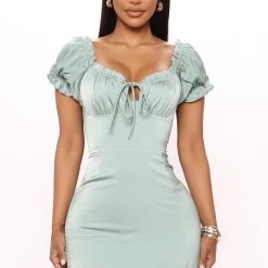 Fashion Nova Katrina Satin Mini Dress - Green -fashion nova dresses Shop 04 07 22Studio4 MS R 09 31 57 2 HF22E810 Green R 2294 WG