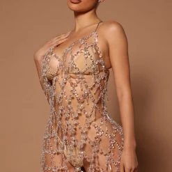 Fashion Nova Chantel Embellished Dress - Silver -fashion nova dresses Shop 04 07 22Studio5 ME KP 09 09 38 4 A25958 Silver P 0065 KL