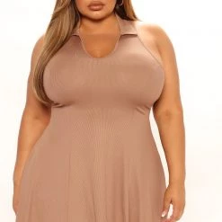Fashion Nova Becca Fit And Flare Mini Dress - Taupe 13 Fashion Nova Becca Fit And Flare Mini Dress - Taupe -fashion nova dresses Shop 04 11 22Studio1 SN KP 14 35 42 49 RD46038 Taupe 6923 PLUS EH