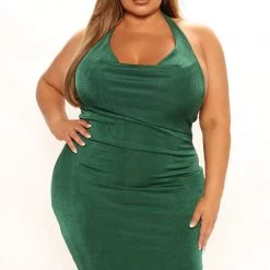 Fashion Nova Cowl And Collective Slinky Midi Dress - Hunter -fashion nova dresses Shop 04 11 22Studio1 SN KP 14 38 21 50 DD8012 Hunter 6932 PLUS EH