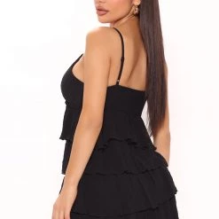 Fashion Nova Sweet Daydream Mini Dress - Black -fashion nova dresses Shop 04 11 22Studio2 CE RL 13 25 55 60 32282SK Black 0739 SG