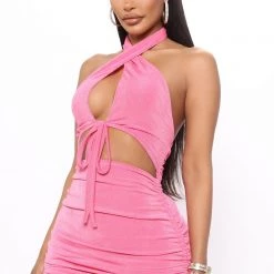 Fashion Nova Emily Slinky Mini Dress - Pink -fashion nova dresses Shop 04 13 22Studio4 ME RL 12 41 55 70 FS22E657 Pink 4988 PB
