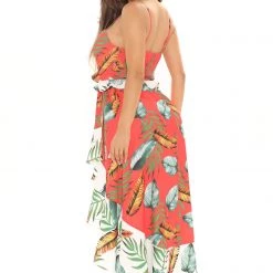 Fashion Nova Waikiki Beach Maxi Dress - Orange/combo -fashion nova dresses Shop 04 15 21Studio2 ME RL 11 18 51 6 ED4004FN Orangecombo 4194 KL