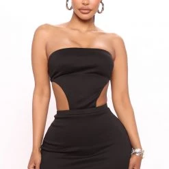 Fashion Nova Overnight Celeb Mini Dress - Black -fashion nova dresses Shop 04 15 22Studio4 MS 14 37 14 40 D1527FN Black 5351 MH