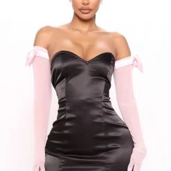 Fashion Nova Danika Satin Mini Dress Set - Black/combo -fashion nova dresses Shop 04 15 22Studio4 MS 14 58 28 47 D8031C Blackcombo 5423 MH