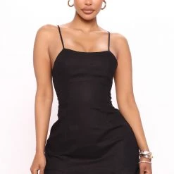 Fashion Nova Eilana Mini Dress - Black