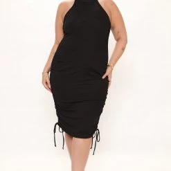 Fashion Nova Ruche It Mini Dress - Black -fashion nova dresses Shop 04 18 22Studio2 RT KP 09 12 45 1 DD762HC57 Black 0007 PLUS SG