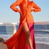Fashion Nova Melissa Ombre Maxi Dress - Orange/combo -fashion nova dresses Shop 04 20 22 Summer Kick Off RT 11 04 41 LOOK 6 24695 KS DM