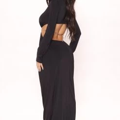 Fashion Nova Kendall Cut Out Maxi Dress - Black -fashion nova dresses Shop 04 21 22Studio2 SN RL 09 25 40 5 57253 Black 0551 EH