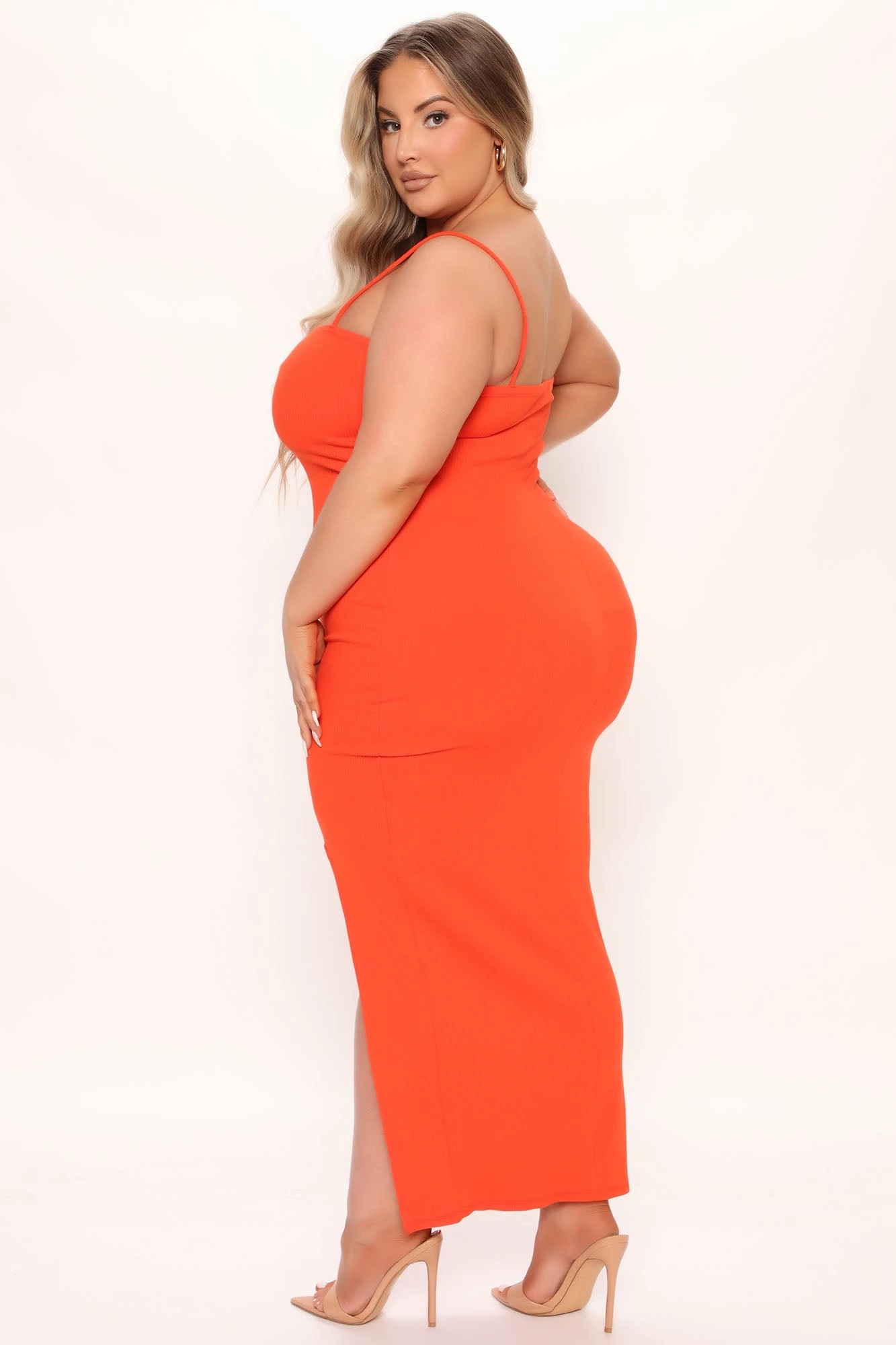 Fashion Nova Nikki Midi Dress - Tomato Red 9 Fashion Nova Nikki Midi Dress - Tomato Red - Image 7