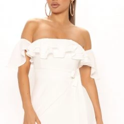 Fashion Nova Mara Off Shoulder Maxi Dress - White -fashion nova dresses Shop 04 23 21Studio2 JP RL 11 49 44 30 HF21E329 White 1033 JK