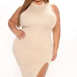 Fashion Nova Come Closer Midi Dress - Mocha -fashion nova dresses Shop 04 25 22Studio1 DD CM 13 49 35 38 JD45646 Mocha 0378 PLUS EH