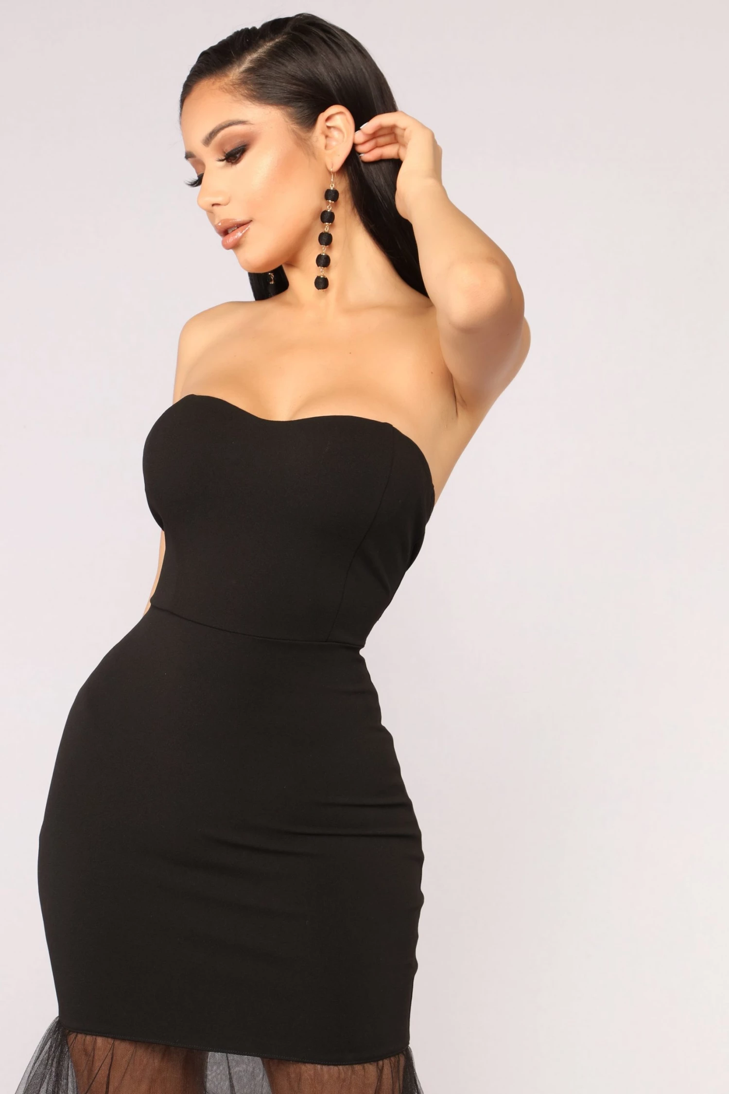 Fashion Nova Center Of The Youniverse Dress - Black 4 Fashion Nova Center Of The Youniverse Dress - Black - Image 2