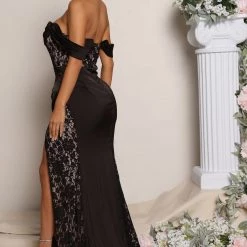 Fashion Nova Down The Aisle Satin Maxi Dress - Black -fashion nova dresses Shop 04 28 22Studio2 ME KP 09 22 56 5 MF21184 Black 1664 SG