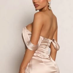 Fashion Nova Raise A Toast Satin Maxi Dress - Champagne -fashion nova dresses Shop 04 28 22Studio2 ME KP 09 54 20 14 MF21193 Champagne 1741 EH