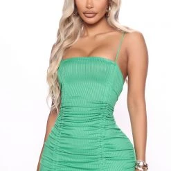 Fashion Nova Jessica Ruched Mini Dress - Green -fashion nova dresses Shop 05 02 22Studio4 CE KG 14 04 28 3 J3G4023C Green R 6062 SG