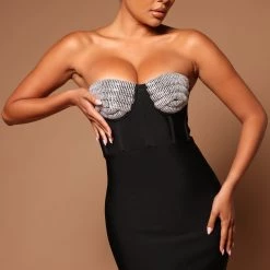 Fashion Nova Karoline Embellished Midi Dress - Black -fashion nova dresses Shop 05 02 22Studio5 SN KP 11 17 00 13 GWX178 Black 2854 EH