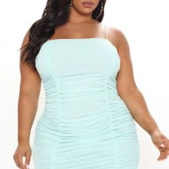 Fashion Nova Melanie Ruched Mini Dress - Mint -fashion nova dresses Shop 05 04 21Studio1 ME RL 10 46 10 31 FS21F704 Mint 4455 PLUS KL