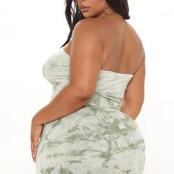 Fashion Nova Give Me Space Tie Dye Midi Dress - Sage/combo -fashion nova dresses Shop 05 04 21Studio1 ME RL 10 48 07 32 AD42605T91 Sagecombo 4470 PLUS KL