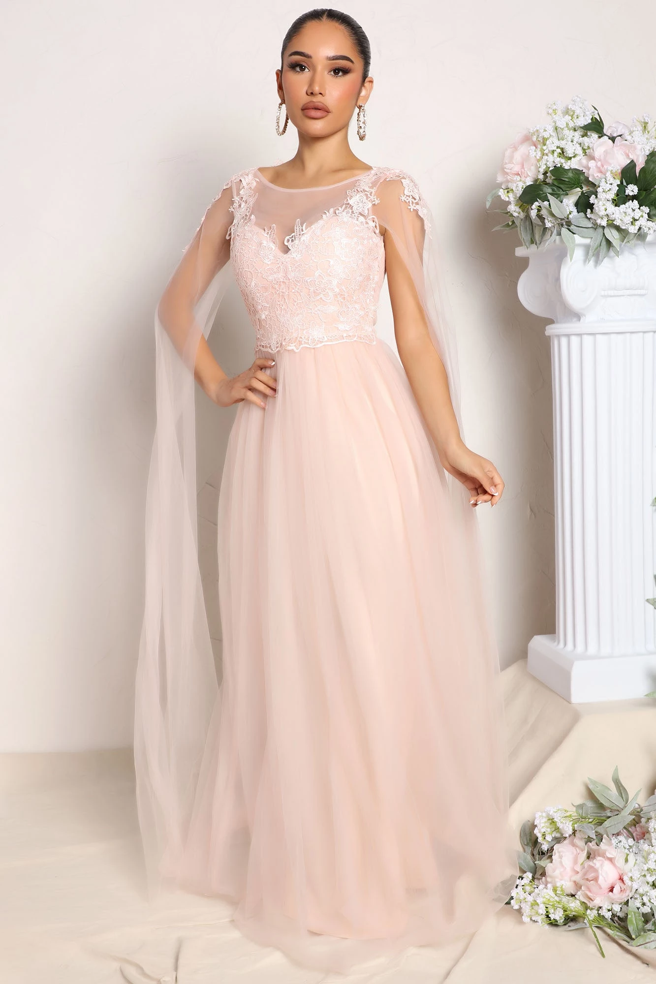 Fashion Nova Sweet Love Tulle Maxi Dress - Blush 3 Fashion Nova Sweet Love Tulle Maxi Dress - Blush