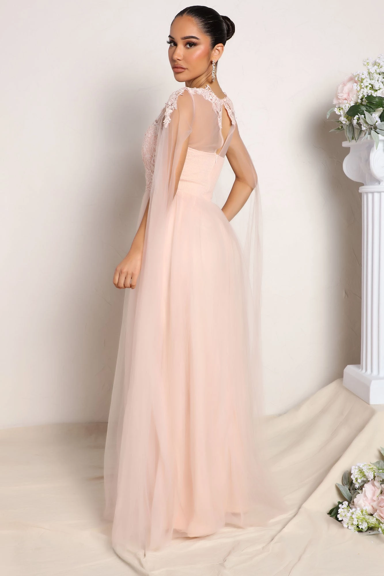 Fashion Nova Sweet Love Tulle Maxi Dress - Blush 5 Fashion Nova Sweet Love Tulle Maxi Dress - Blush - Image 3