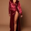 Fashion Nova Ivana Long Sleeve Satin Maxi Dress - Raspberry -fashion nova dresses Shop 05 04 22Studio5 SN KP 15 16 05 31 A25930 Raspberry 4462 EH
