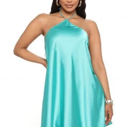 Fashion Nova Aldrin Satin Mini Dress - Jade -fashion nova dresses Shop 05 05 22Studio3 ME RL 16 01 31 68 32211SK Jade 3063 SG