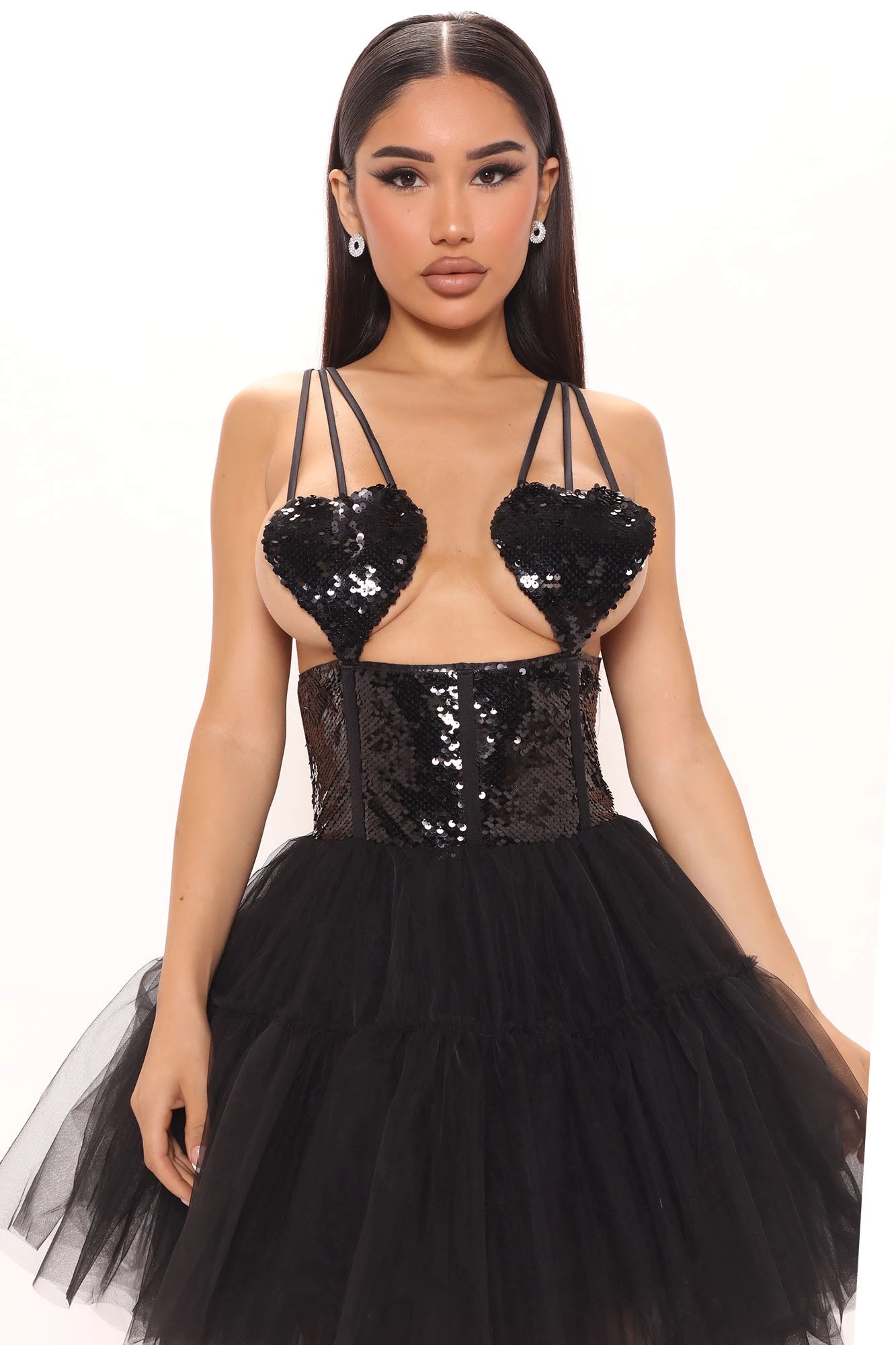 Fashion Nova Queen Of Hearts Mini Dress - Black 4 Fashion Nova Queen Of Hearts Mini Dress - Black - Image 2