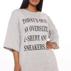 Fashion Nova Stating Facts T Shirt Dress - Grey -fashion nova dresses Shop 05 07 20Studio1 RM CP 13 16 04 49 JS970 Grey 4053 WG
