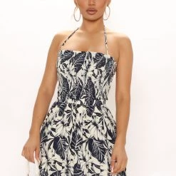 Fashion Nova Palm Tree Views Maxi Dress - Navy/combo -fashion nova dresses Shop 05 07 21Studio2 ME RL 11 39 21 31 DM2005 Navycombo 7624 KL