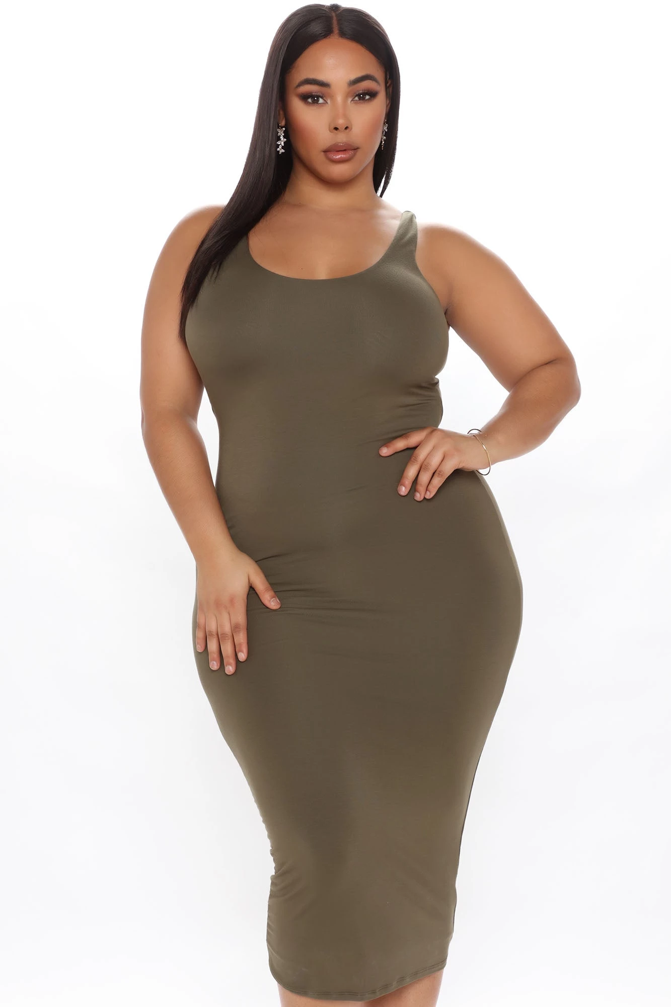 Fashion Nova Your Needs Met Dress - Olive 11 Fashion Nova Your Needs Met Dress - Olive - Image 9
