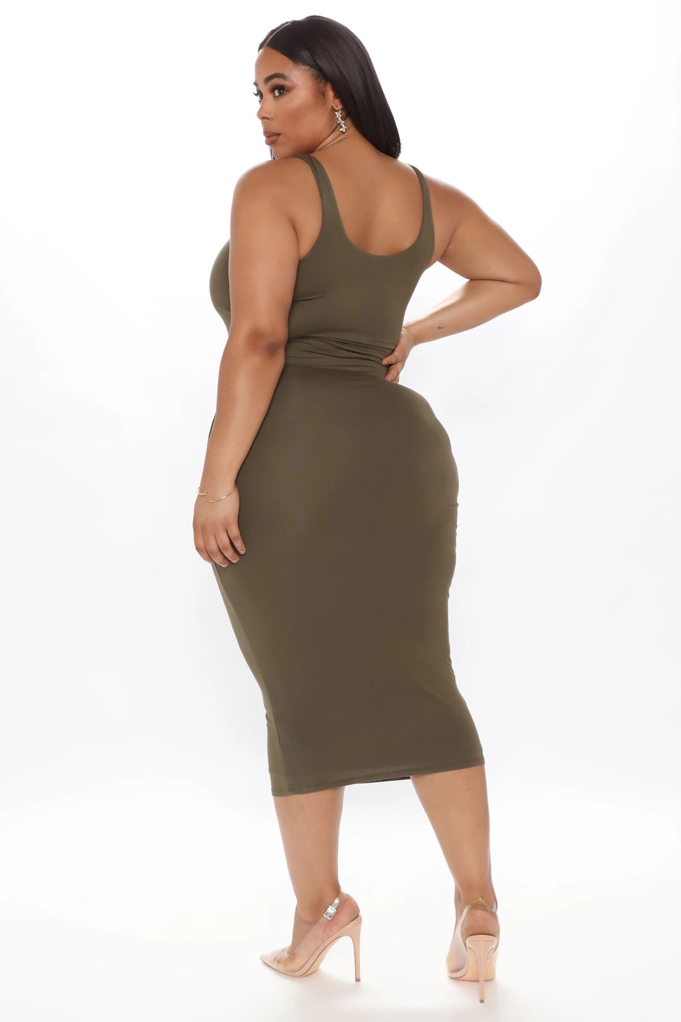 Fashion Nova Your Needs Met Dress - Olive 12 Fashion Nova Your Needs Met Dress - Olive - Image 10