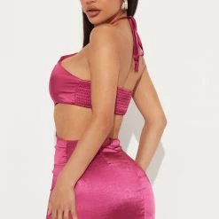 Fashion Nova Easy Love Satin Mini Dress - Wine -fashion nova dresses Shop 05 09 22Studio4 CS MR 10 33 58 11 32214SK Wine 6884 SHINTANI PB