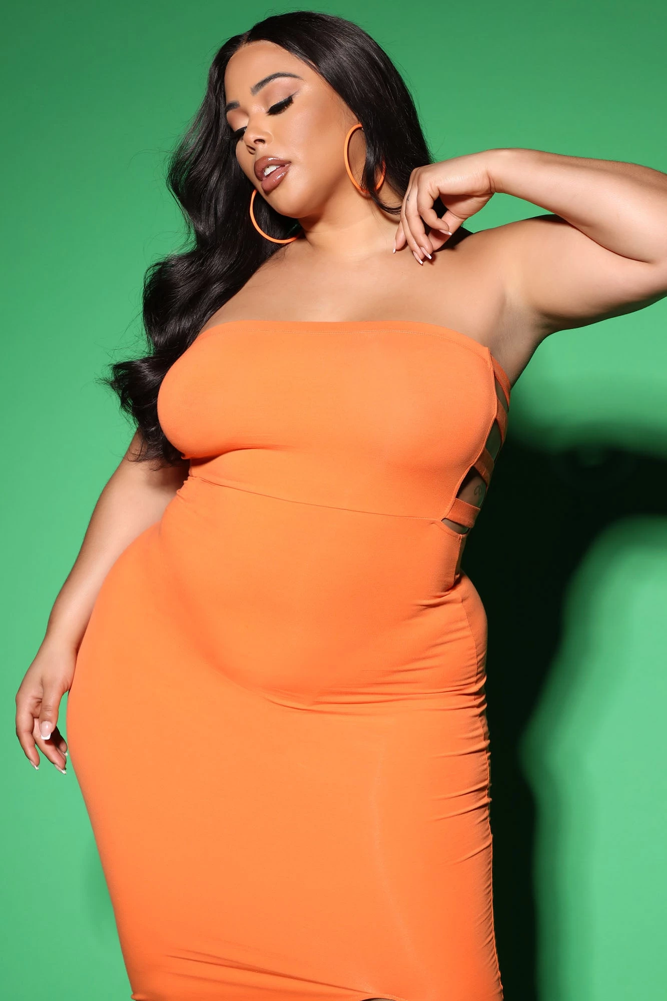 Fashion Nova Dani Midi Dress - Orange 9 Fashion Nova Dani Midi Dress - Orange - Image 7