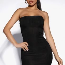 Fashion Nova Natalie Ribbed Midi Dress - Black -fashion nova dresses Shop 05 11 22Studio5 SN KP 14 11 01 26 RD46046 Black 13108 EH