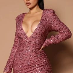 Fashion Nova Bianca Sequin Maxi Dress - Mauve -fashion nova dresses Shop 05 13 22Studio5 SN CM 13 51 34 22 DR2105 Mauve R 3702 KL