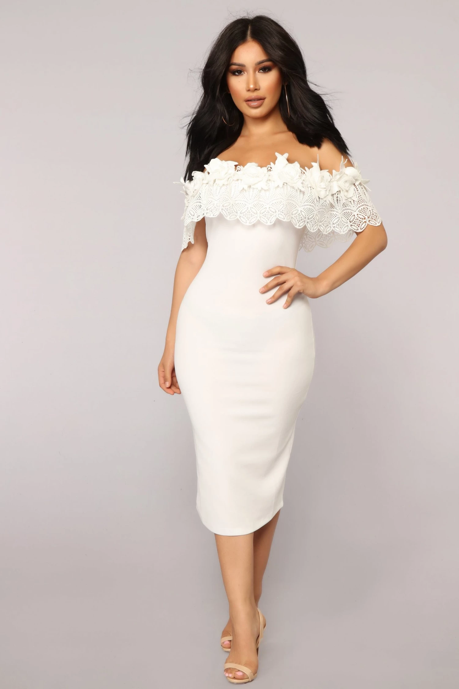 Fashion Nova Midnight In Moscow Dress - White 4 Fashion Nova Midnight In Moscow Dress - White - Image 2