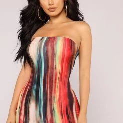 Fashion Nova Work Of Art Dress - Red/Multi -fashion nova dresses Shop 05 23 18 Stduio1 D6463D Red0484 scaled