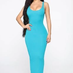 Fashion Nova Your Needs Met Dress - Turquoise