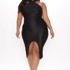 Fashion Nova Selene Midi Dress - Black -fashion nova dresses Shop 05 24 21Studio1 MS 12 21 15 41 FS21F860 Black P 2314 PLUS RG