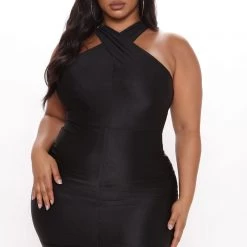 Fashion Nova Selene Midi Dress - Black -fashion nova dresses Shop 05 24 21Studio1 MS 12 21 16 41 FS21F860 Black P 2315 PLUS RG