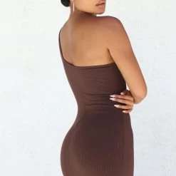 Fashion Nova Emma Snatched Midi Dress - Chocolate -fashion nova dresses Shop 05 26 21Studio3 ME MS 11 49 16 46 D1404FN Chocolate 6891 WG