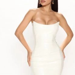Fashion Nova Hottie Faux Leather Mini Dress - White -fashion nova dresses Shop 05 27 22Studio3 MS 15 10 50 45 D40265 White 0858 JB