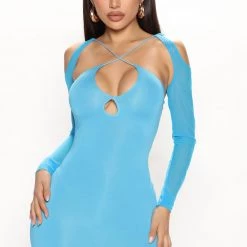 Fashion Nova Electric Energy Mini Dress - Blue -fashion nova dresses Shop 05 27 22Studio3 MS 15 28 33 50 D3506 Blue 0901 PB
