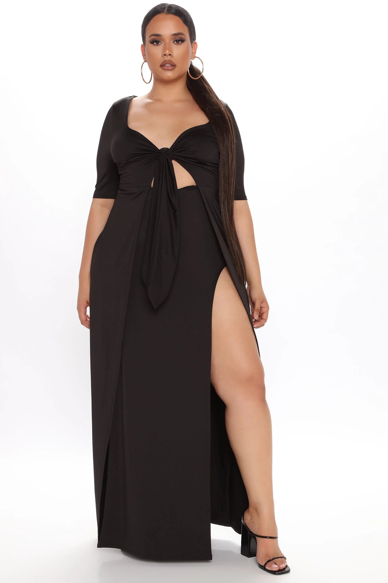Fashion Nova A Lotta Energy Maxi Dress - Black 8 Fashion Nova A Lotta Energy Maxi Dress - Black - Image 6