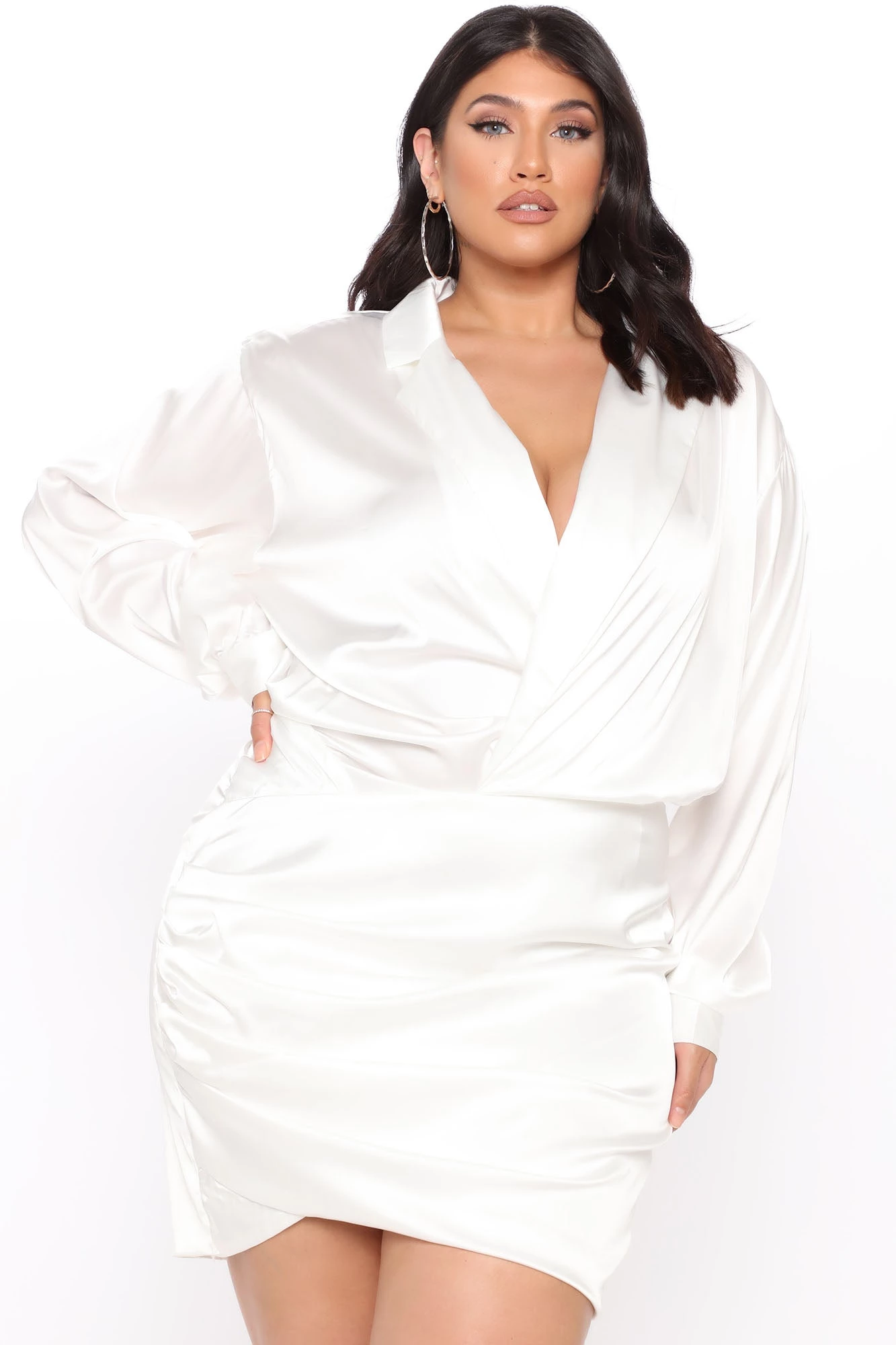 Fashion Nova Slip Into Sexy Satin Mini Dress - White 8 Fashion Nova Slip Into Sexy Satin Mini Dress - White - Image 6