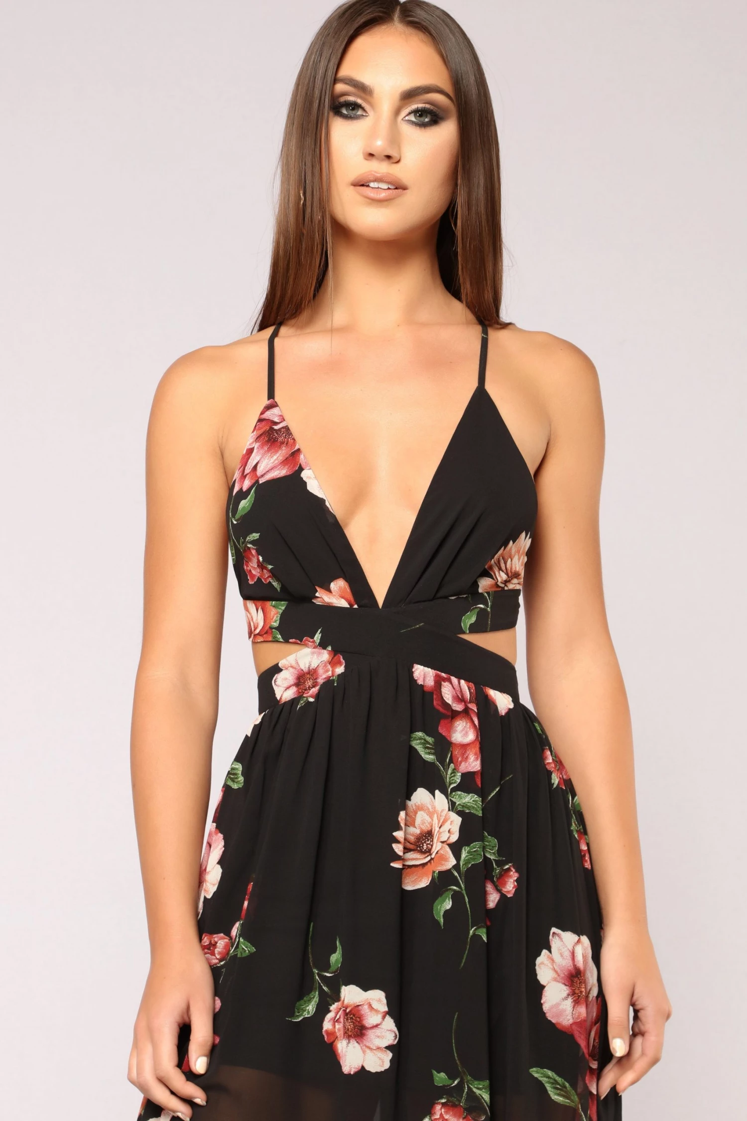 Fashion Nova Lanai Maxi Dress - Black Floral 5 Fashion Nova Lanai Maxi Dress - Black Floral - Image 3