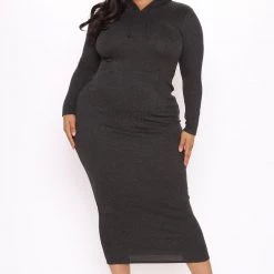 Fashion Nova Taking A Break Hooded Maxi Dress - Charcoal -fashion nova dresses Shop 06 01 21Studio3 RT SM 09 55 30 4 RD37899L Charcoal P 0631 PLUS NT