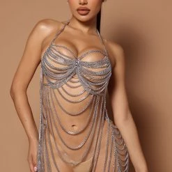 Fashion Nova Charmaine Chainmail Dress - Silver -fashion nova dresses Shop 06 03 22Studio6 SN KP 09 58 58 5 GW22X2039 Silver 0276 PB